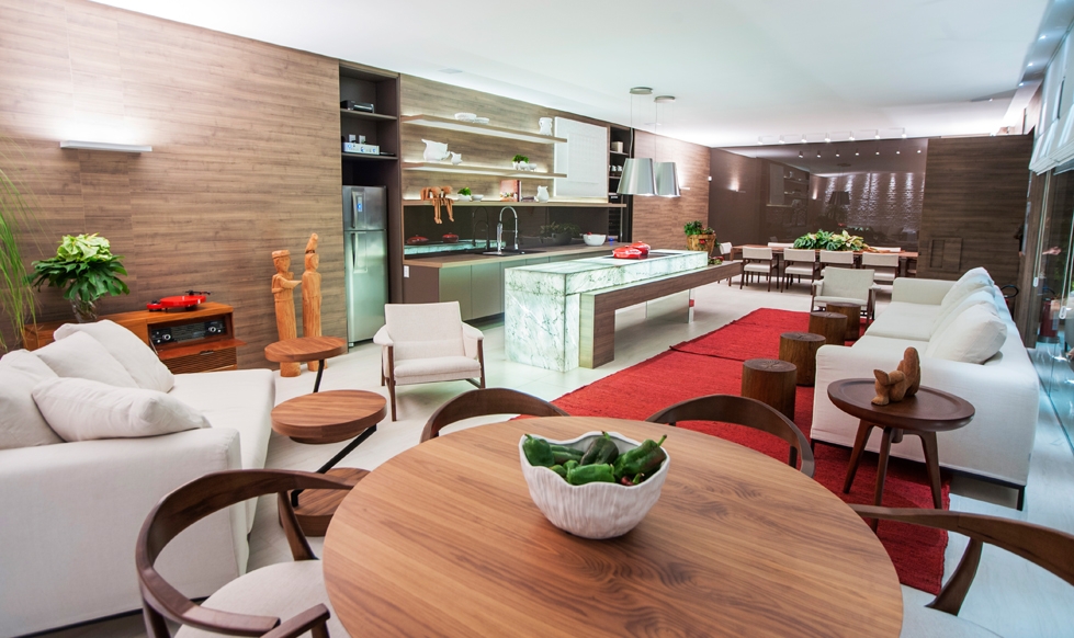  Casa Cor ® Alagoas - Arquitetas Creuza Lippo e Sandra Leahy - Lounge Gourmet / Crédito Luis Eduardo Cunha de Paula Vaz Casa Cor ® Alagoas